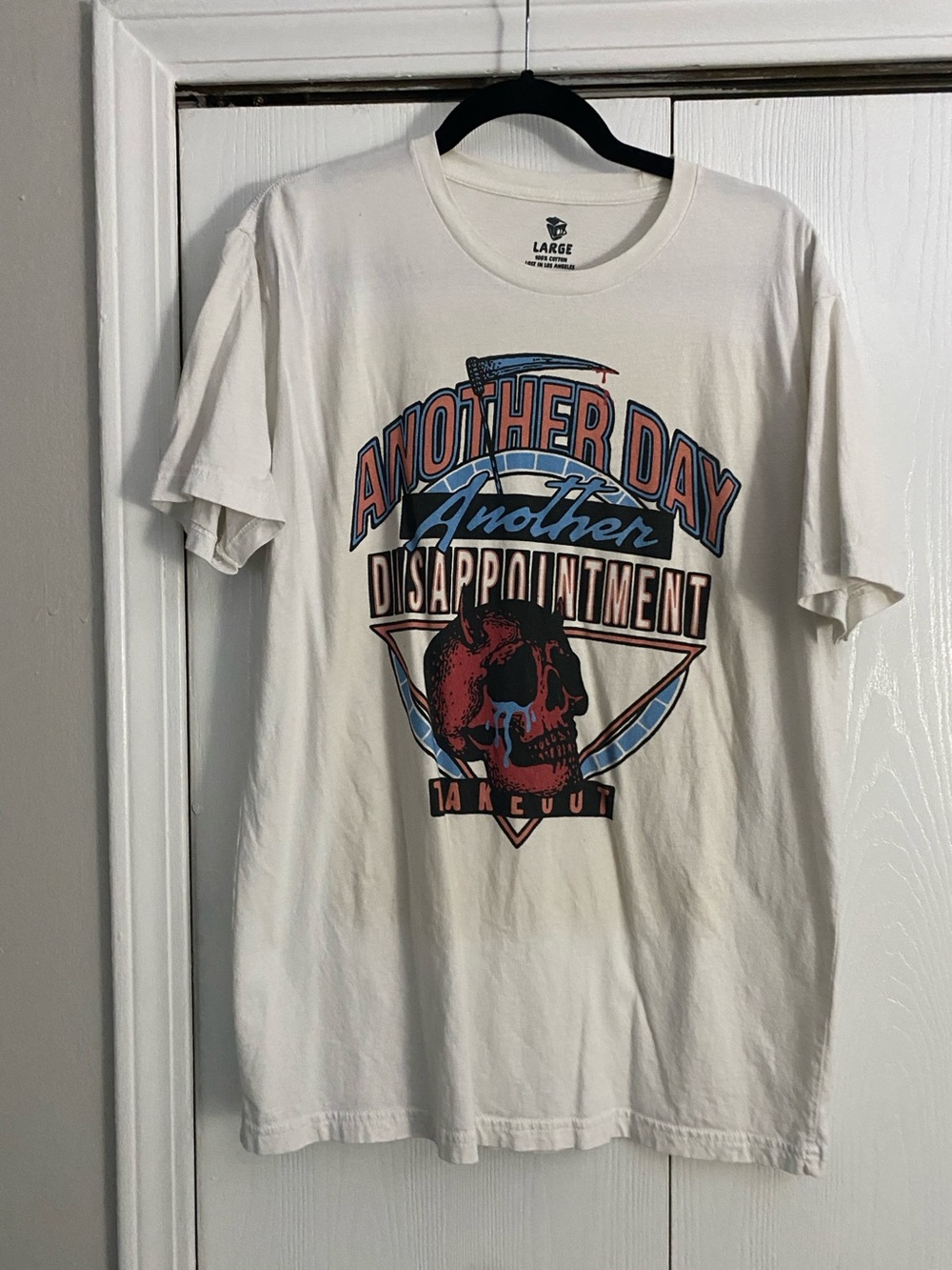 White Graphic Skull Tee - Another Day Design